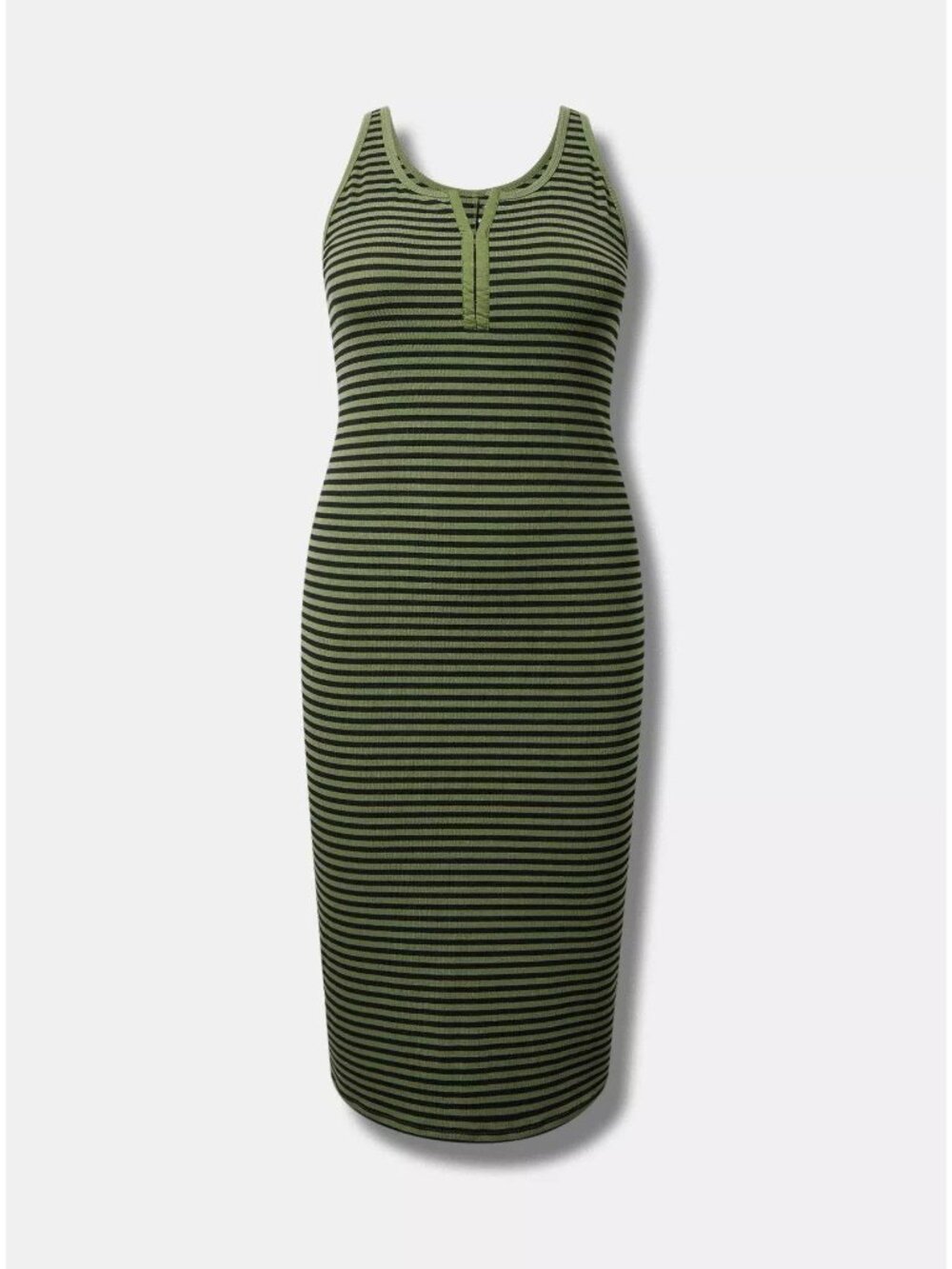 Torrid Midi Super Soft Rib Hook-Eye Tank Dress